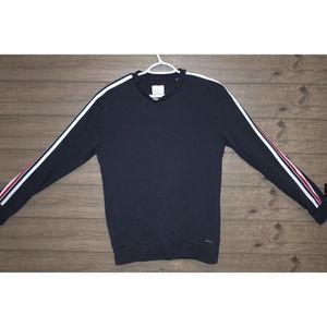Men's Blue Ricky Singh D& F Long Sleeve Tee Size Medium